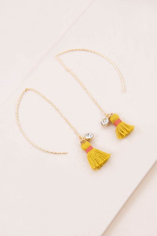 Keely Tassel Threader Earrings