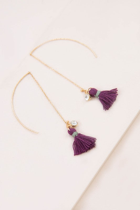 Keely Tassel Threader Earrings