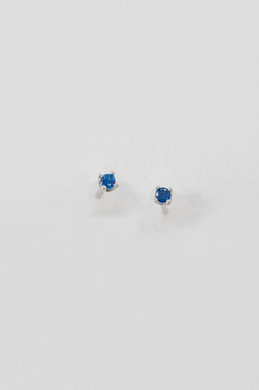 Dainty Stud Stone Earrings