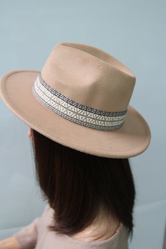 Boho Embroidered Fedora Hat