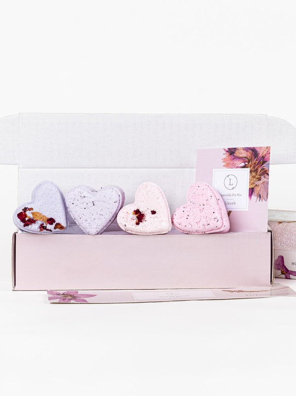 Made in USA - 5 Heart Shaped Shower Steamers Gift Set