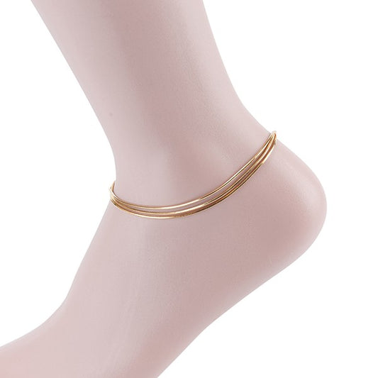 Minimalist Snake Pattern Anklet