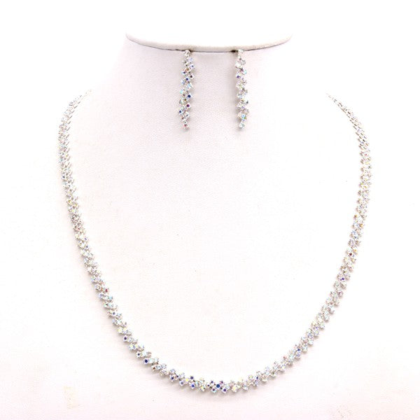 Rhinestone Luxury Necklace Set