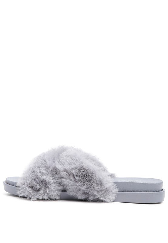 Comfy Fur Slip-On Flats