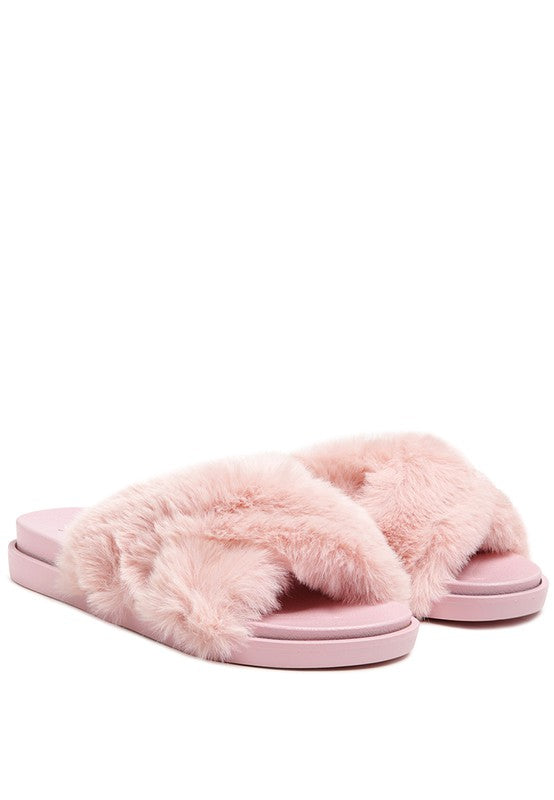 Comfy Fur Slip-On Flats