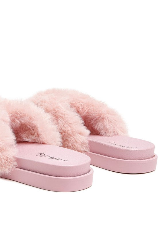 Comfy Fur Slip-On Flats