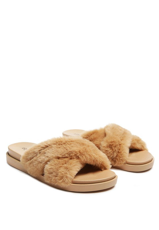 Comfy Fur Slip-On Flats