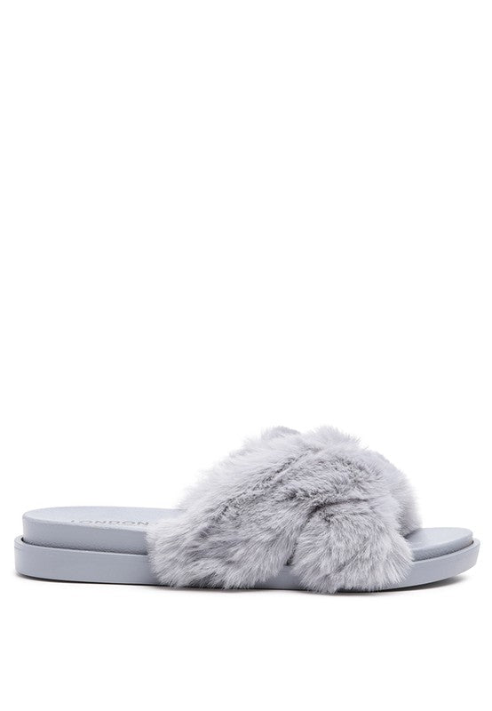 Comfy Fur Slip-On Flats