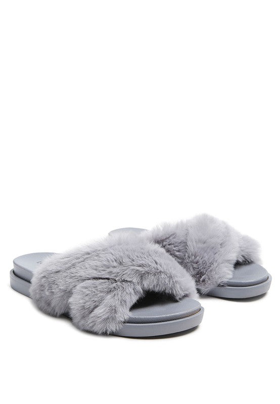 Comfy Fur Slip-On Flats