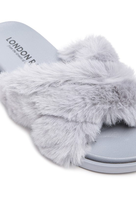 Comfy Fur Slip-On Flats